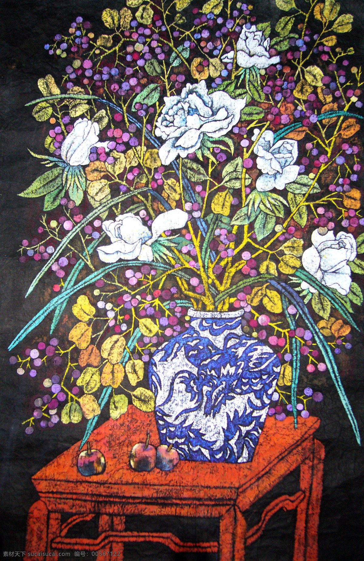 果树 果子 花朵 花木 花瓶 绘画书法 美术 花果静物 油画 静物画 水果 方桌 油画艺术 油画作品36 文化艺术 家居装饰素材