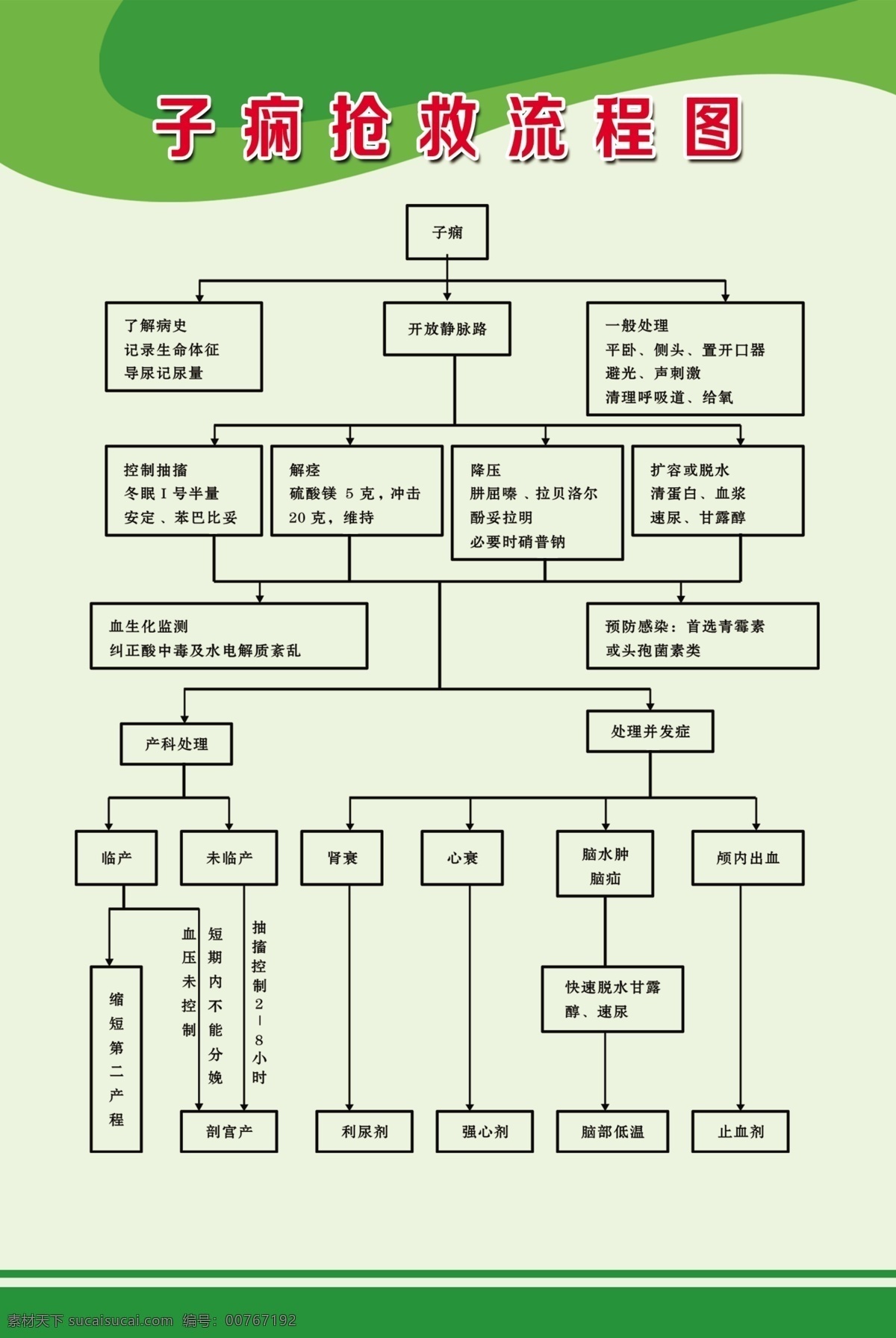 子痫 抢救 流程图 产前 前后