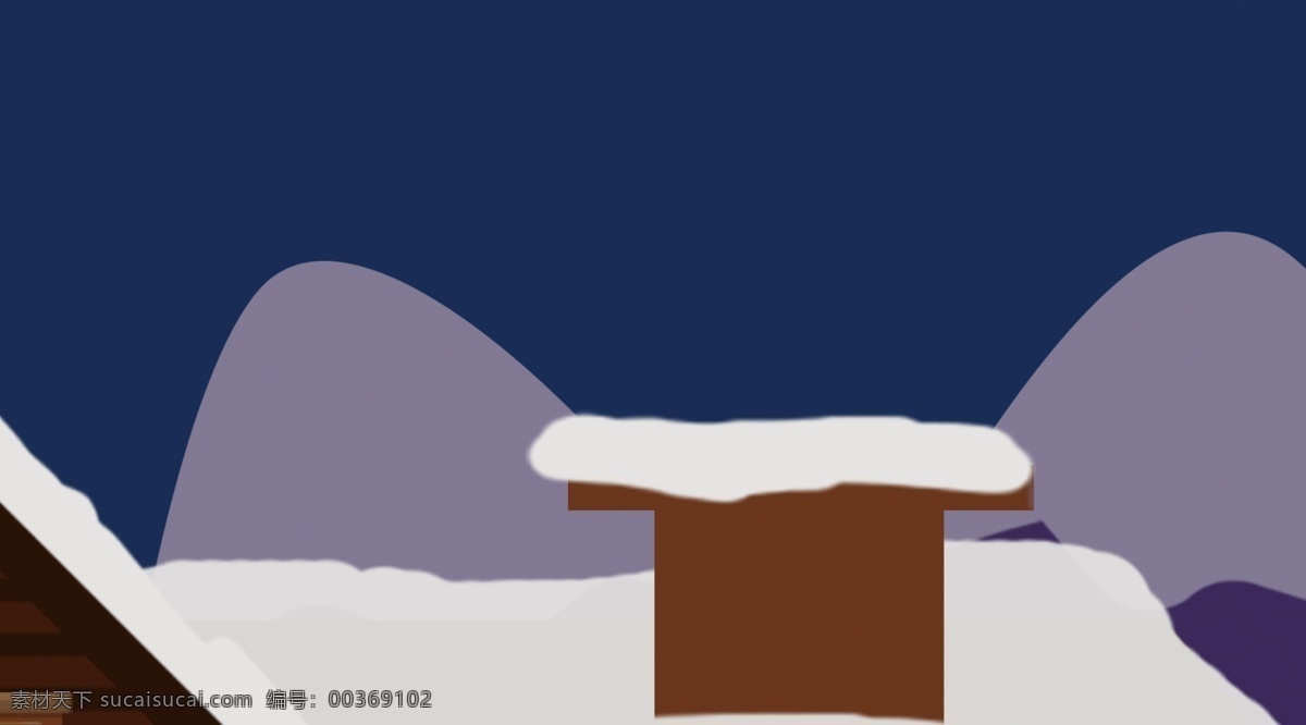 清新 浪漫 小雪 节气 房屋 背景 大雪节气 中国风节气 背景设计 雪景 彩绘背景