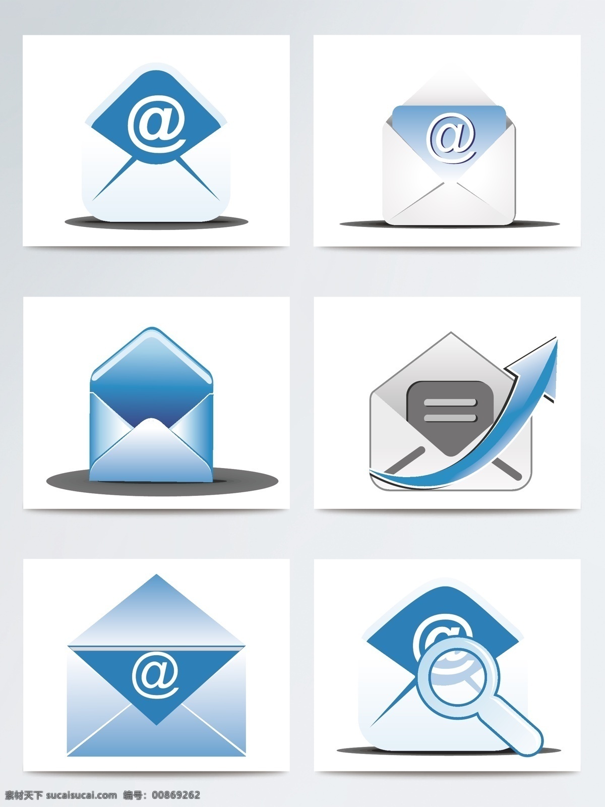 蓝色 邮件 信件 免 抠 信 ai素材 矢量图 网络信件 免抠素材