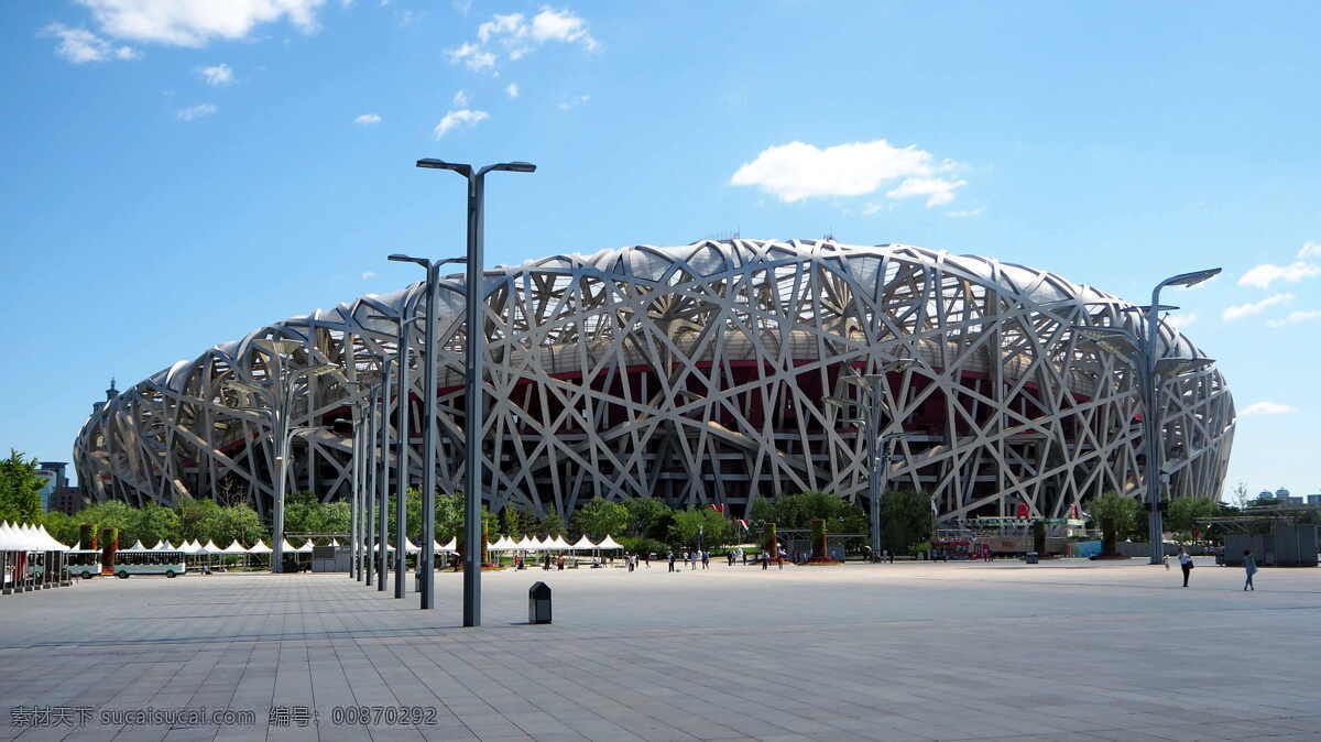 鸟巢 体育场 鸟巢体育场 北京 体国家体育场 奥林匹亚 白天 路灯 城市 cc0 公共领域 大图 自然景观 建筑景观