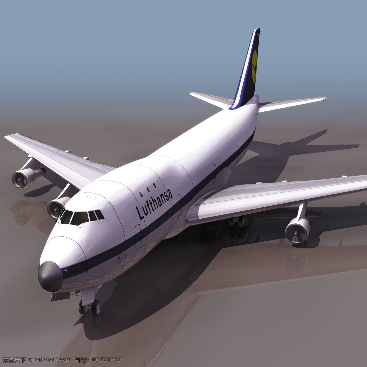 b747 航空 建筑 航空航天 3d模型素材 建筑模型