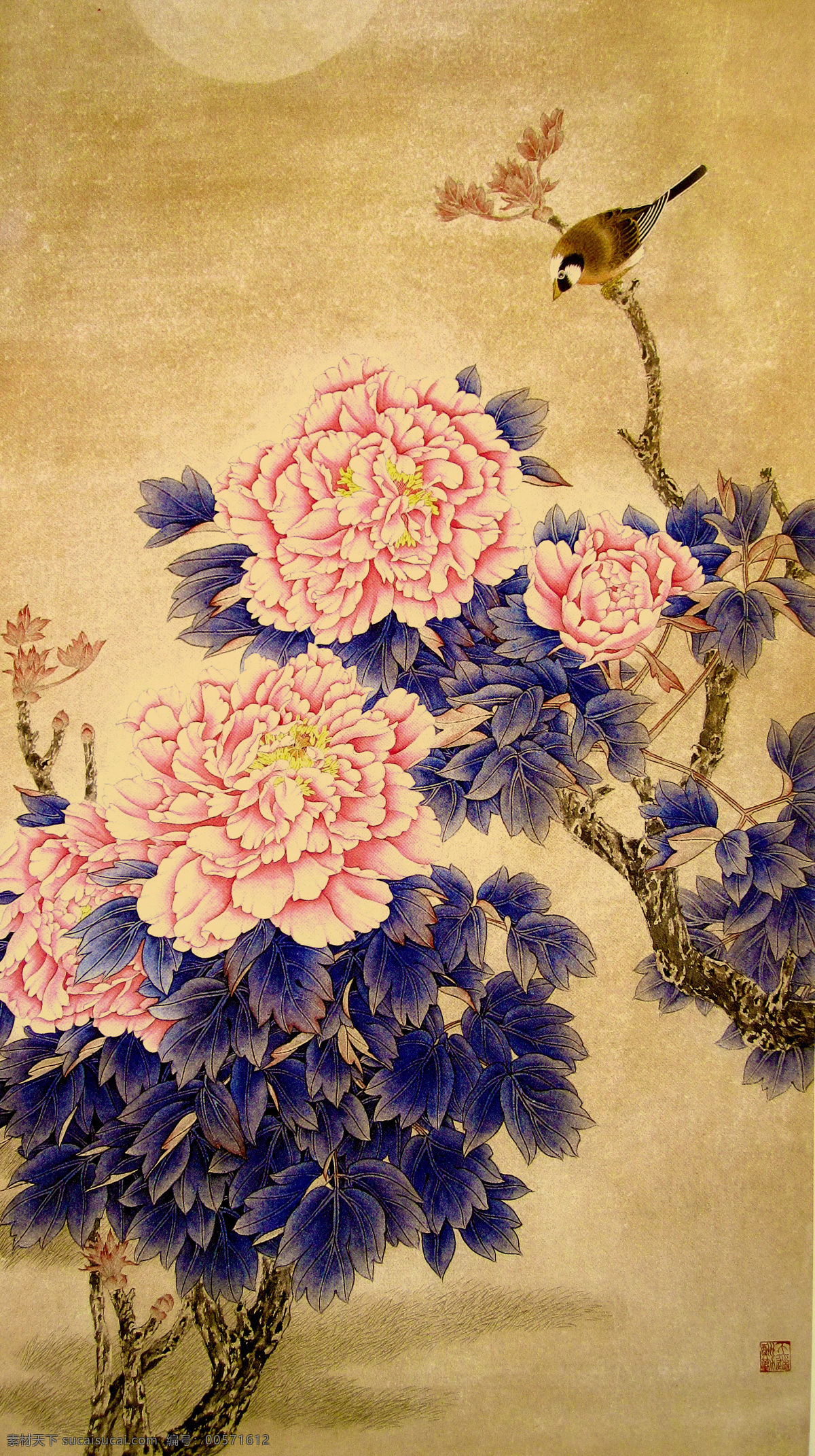 工笔 花鸟 作品集 工笔花鸟 工笔牡丹 牡丹 小鸟 牡丹图 牡丹花 书画 花鸟画 名家牡丹画 手绘牡丹 洛阳牡丹 国画牡丹 重彩牡丹 彩色 花卉 叶子 文化艺术 绘画书法