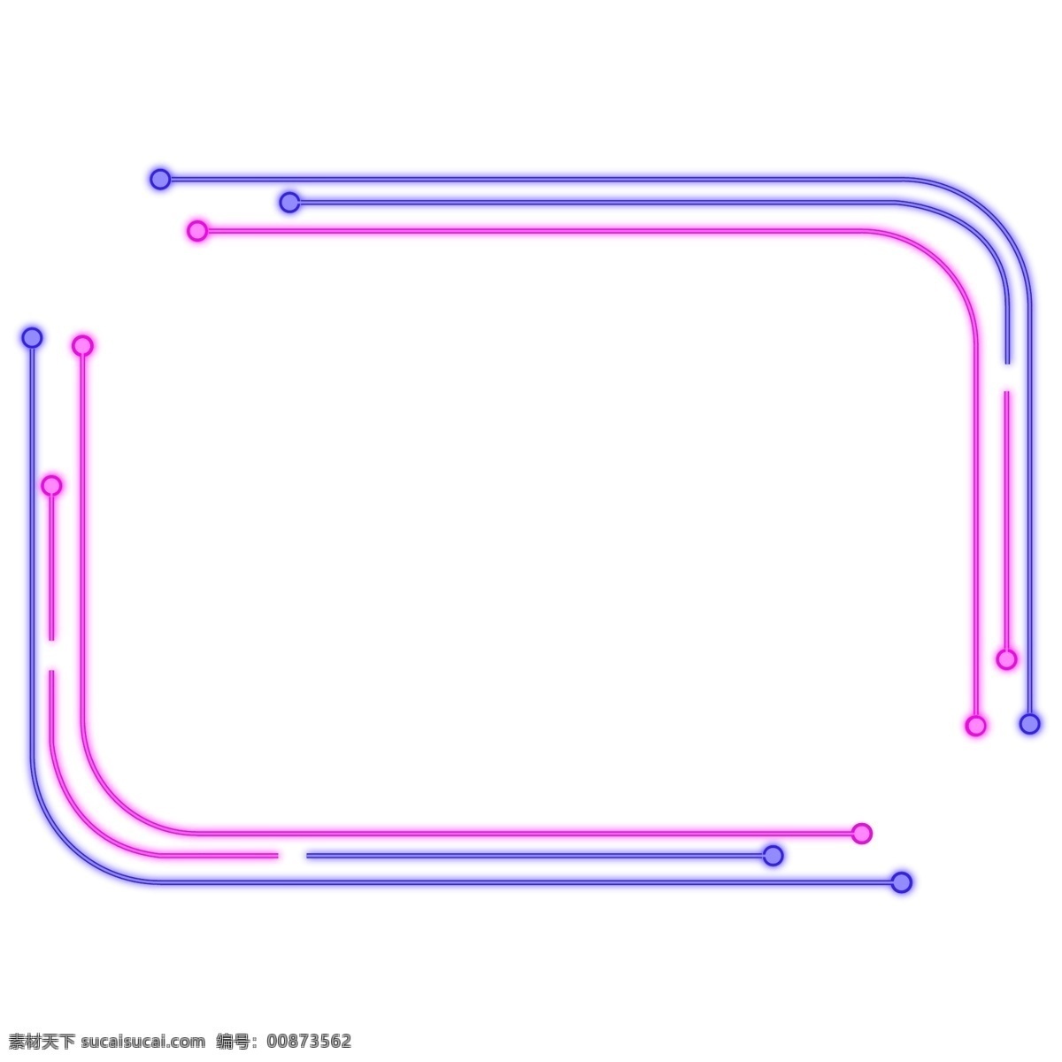 霓虹灯框 框 边框 框素材