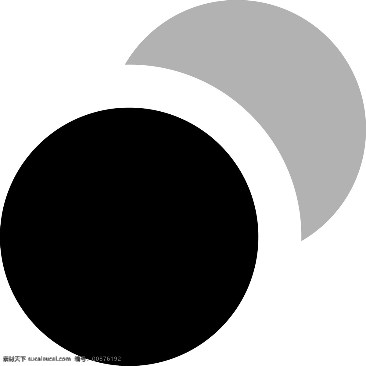 卡通 黑 灰色 圆形 半圆形 符号 图标 ui图标 ppt图标 倒影 应用图标 微信图标 标志图标 半圆形符号