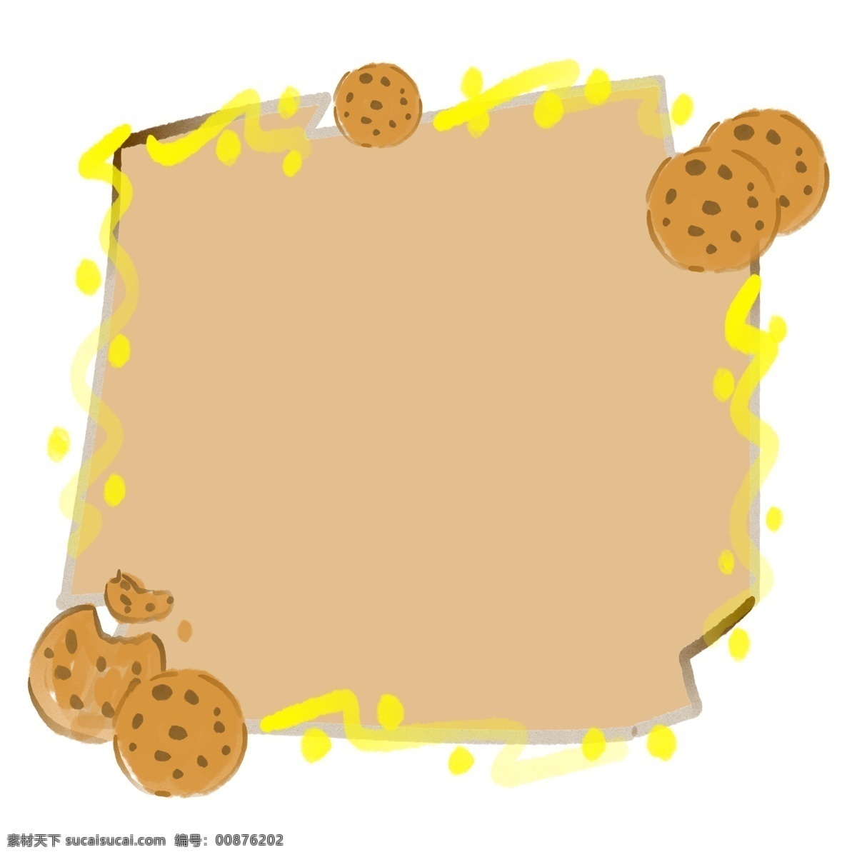 曲奇 饼干 装饰 边框 曲奇饼干边框 可爱的边框 零食边框 饼干装饰 美食边框 食物边框 美味的饼干 创意边框
