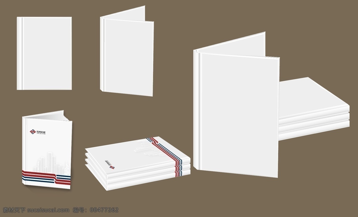 折页 空白 画册 矢量 封面 画册模板 手册 空白折页画册 空白画册 矢量图