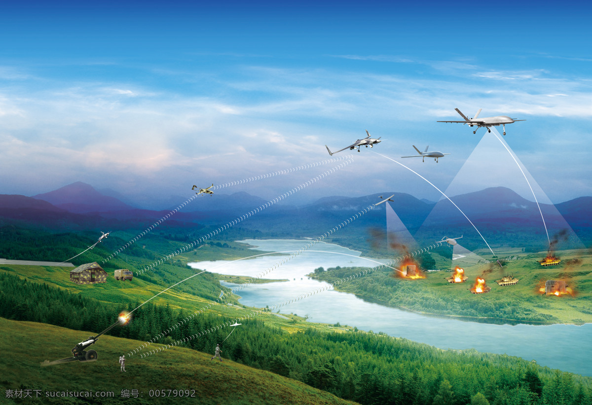 无人机图片 无人机 小型化 电子化 无人驾驶 侦查敌情 攻击对方 高科技 先进 飞机 军事武器 类 图集 现代科技