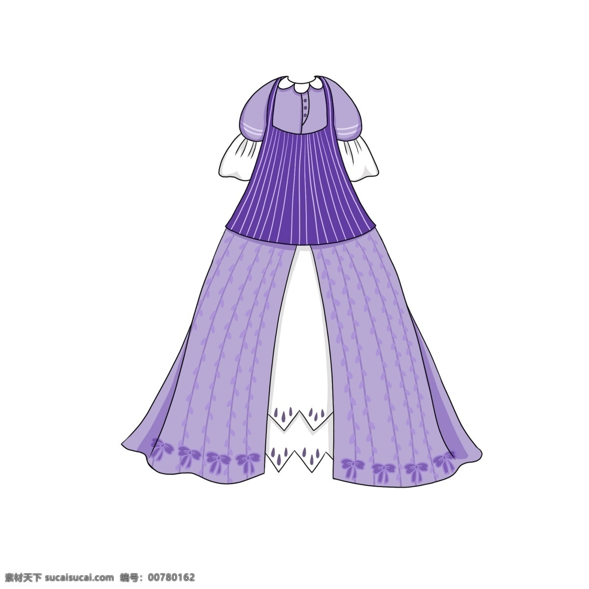 服饰 公主 裙 卡通 免 扣 服装 衣服 公主裙 裙子 蛋糕裙 可爱 免扣 紫色系 少女 表演服 蓬蓬裙