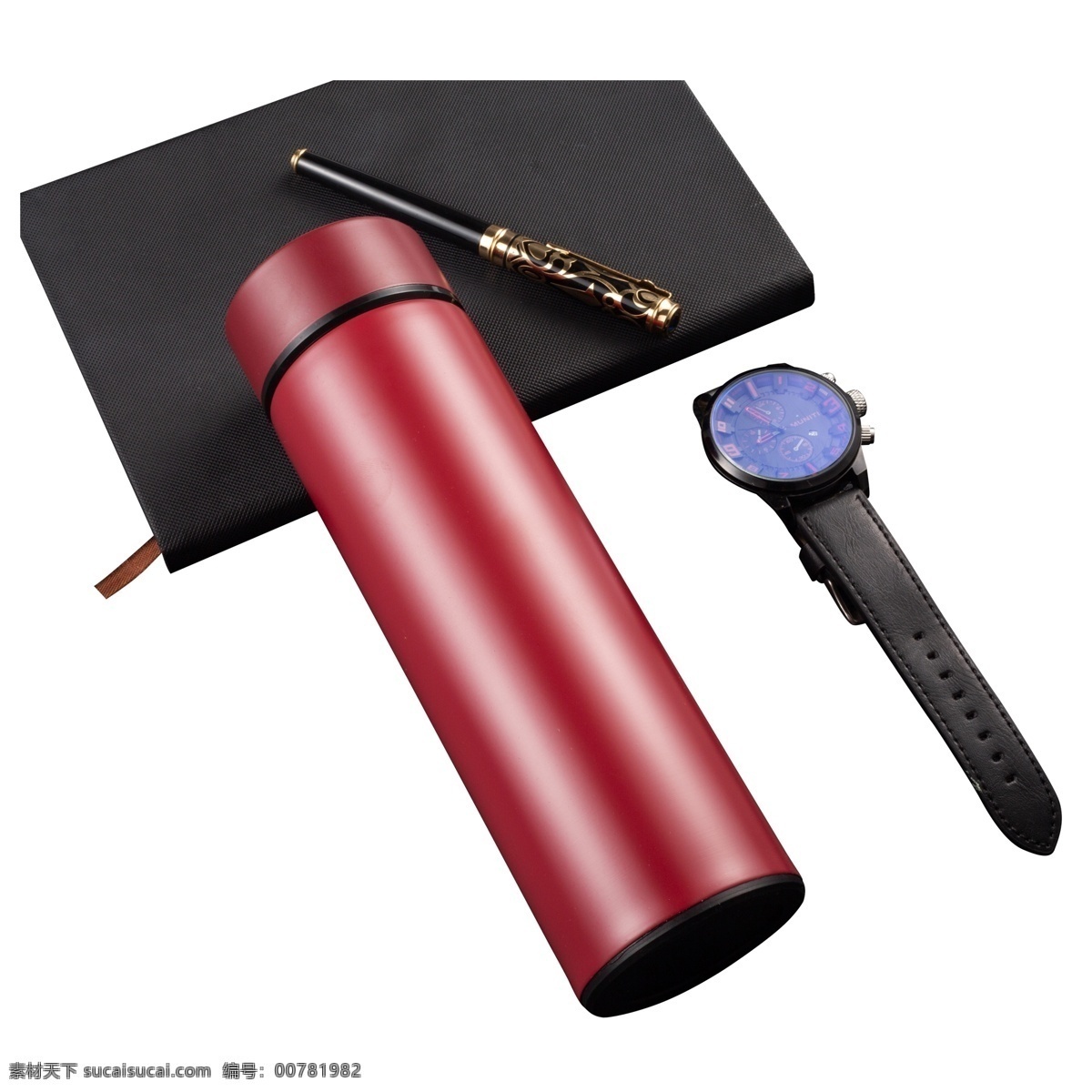 一些 时尚 商务办公 用具 保温瓶 保温杯 红色 黑色 手表 时尚手表 时间 钢笔 办公用具 笔记本 记事本 商务 金融