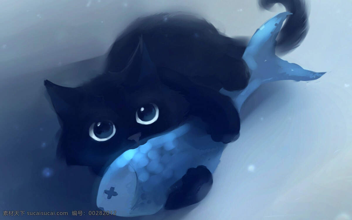 小猫 吃 鱼 水彩 插画 可爱猫咪 可爱小猫 小黑猫 黑猫 喵星人 猫咪 猫 手绘小猫 手绘黑猫 小鱼 吃鱼 童话 童话猫咪 水彩画 水彩插画 绘画 艺术 插画艺术 手绘 手绘插画 水粉 水粉画 文化艺术 绘画书法