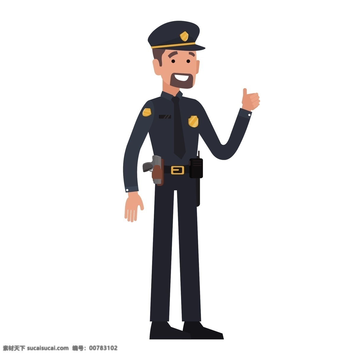 卡通 警察 手势 矢量 巡警 男人 警服 制服 手的姿势 姿势 卡通警察 警察男人 卡通男人