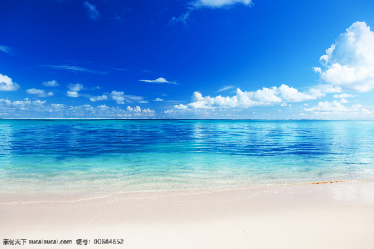 白云 海滩 海洋 蓝天 热带风景 沙滩 夏季风景 夏日风景 自然风景 自然景观 psd源文件