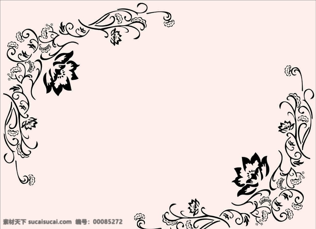 中式对角花 花藤 莲花 背景墙 现代 墙贴 墙艺 硅藻泥 贴纸 创意 花草 生物世界