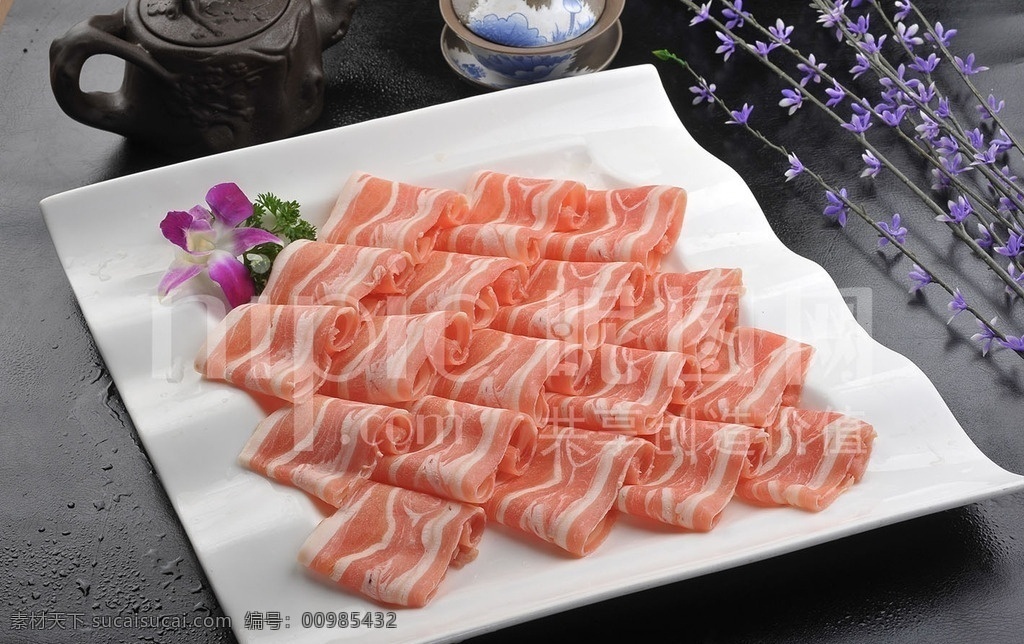 顶级羊上脑 羊上脑 羊肉 火锅 火锅涮肉 涮羊肉 羊肉卷 摄影图 餐饮美食 传统美食