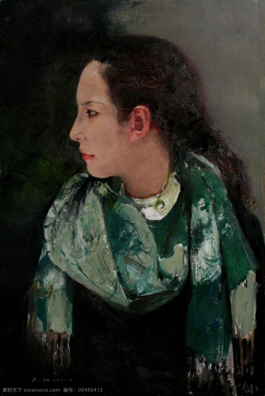 冷 军 人物 油画 冷军 插画集