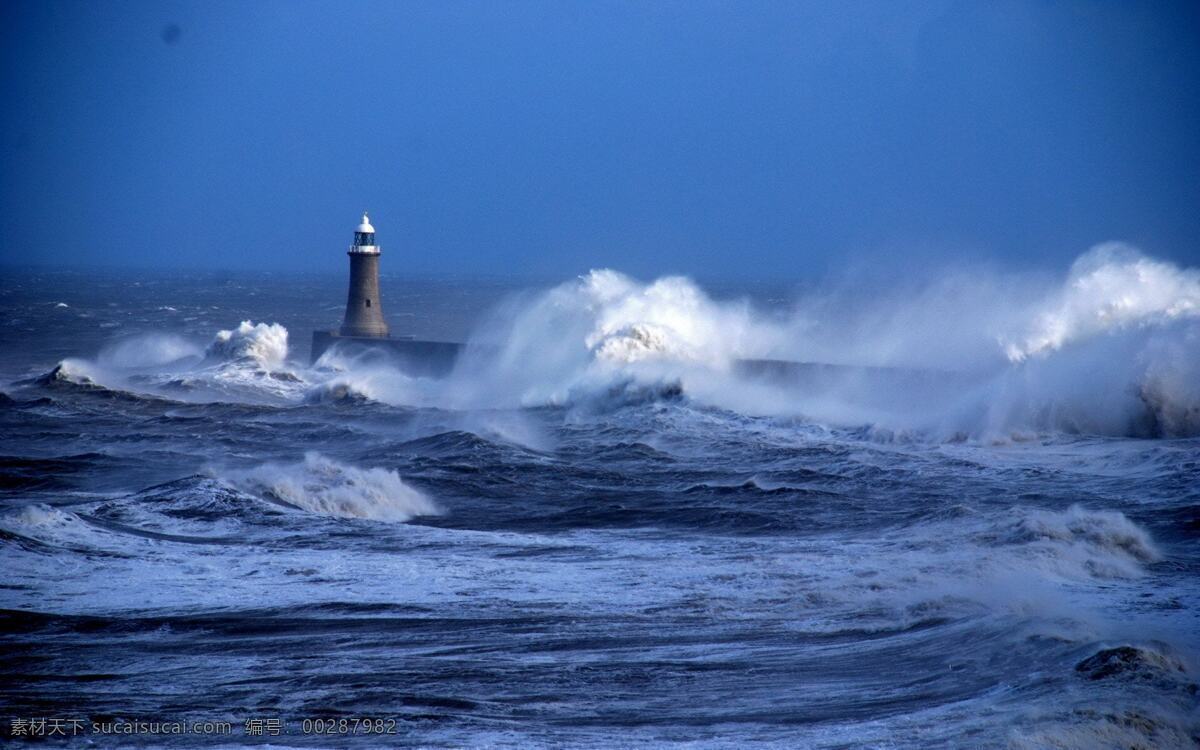 海浪 中 眺望 塔 眺望塔 高塔 大海 海岸 海边 景观 风景 共享风景 旅游摄影 自然风景