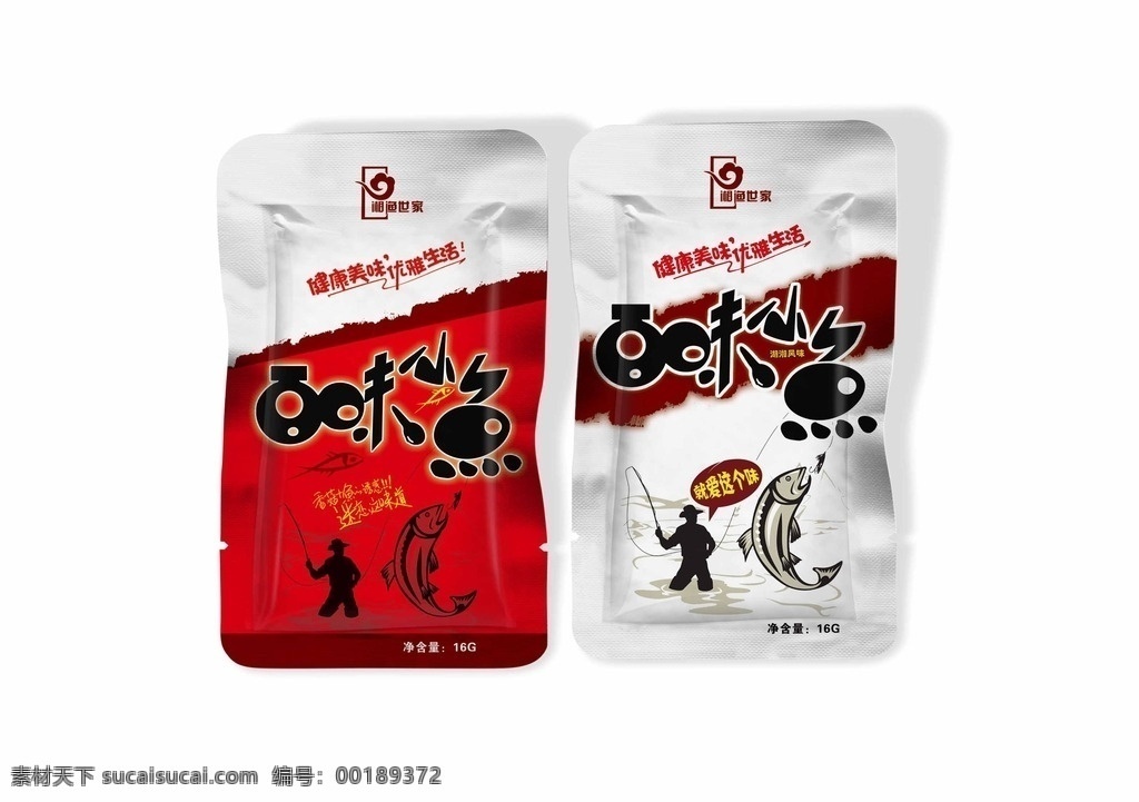 鱼包装 一元包 铝箔包装 袋装 百味 健康 包装设计