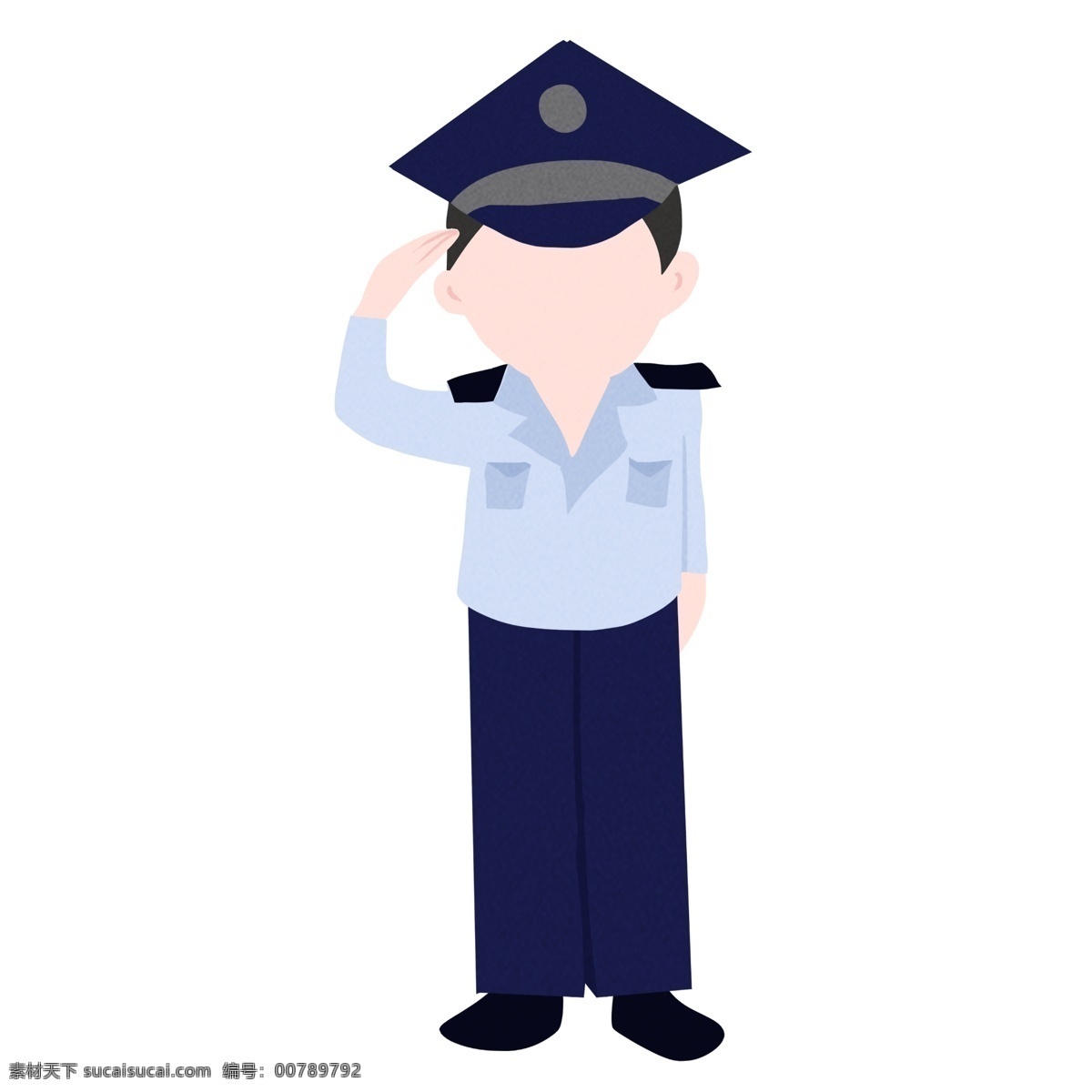 敬礼 警察 装饰 插画 敬礼的警察 执勤警察 工作的警察 警察装饰 警察插画 立体警察 保护人民警察