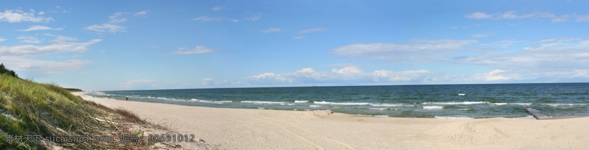 沙滩海边 风景 美景 宽幅风景图 海边 蓝天 白云 沙滩 自然风景 自然景观 蓝色