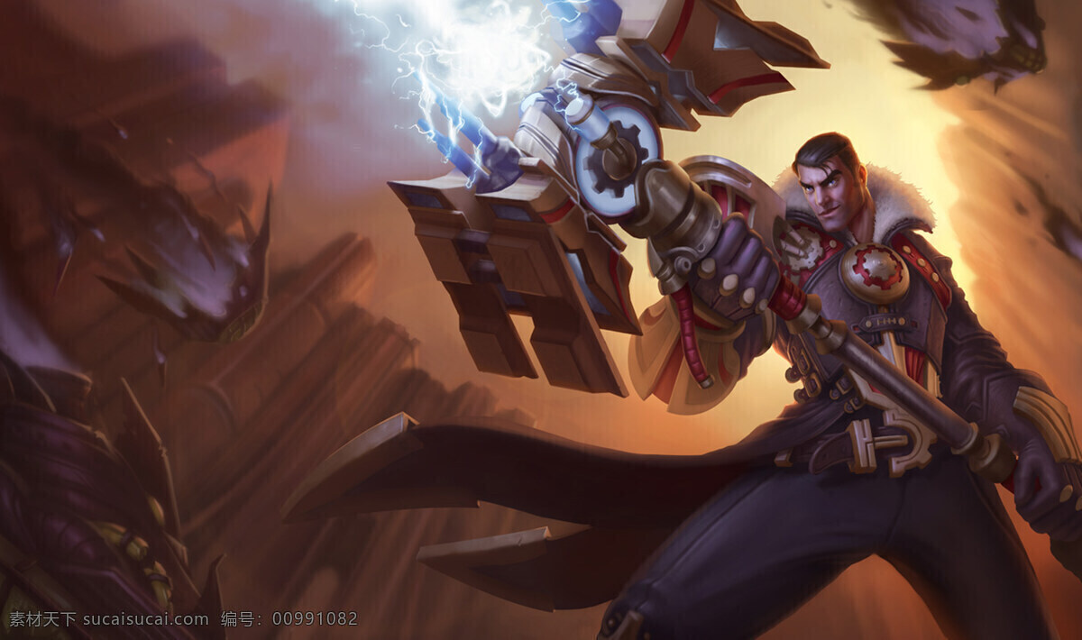 未来守护者 杰斯 jayce 英雄联盟 动漫人物 游戏人物 动漫 动画 动漫动画