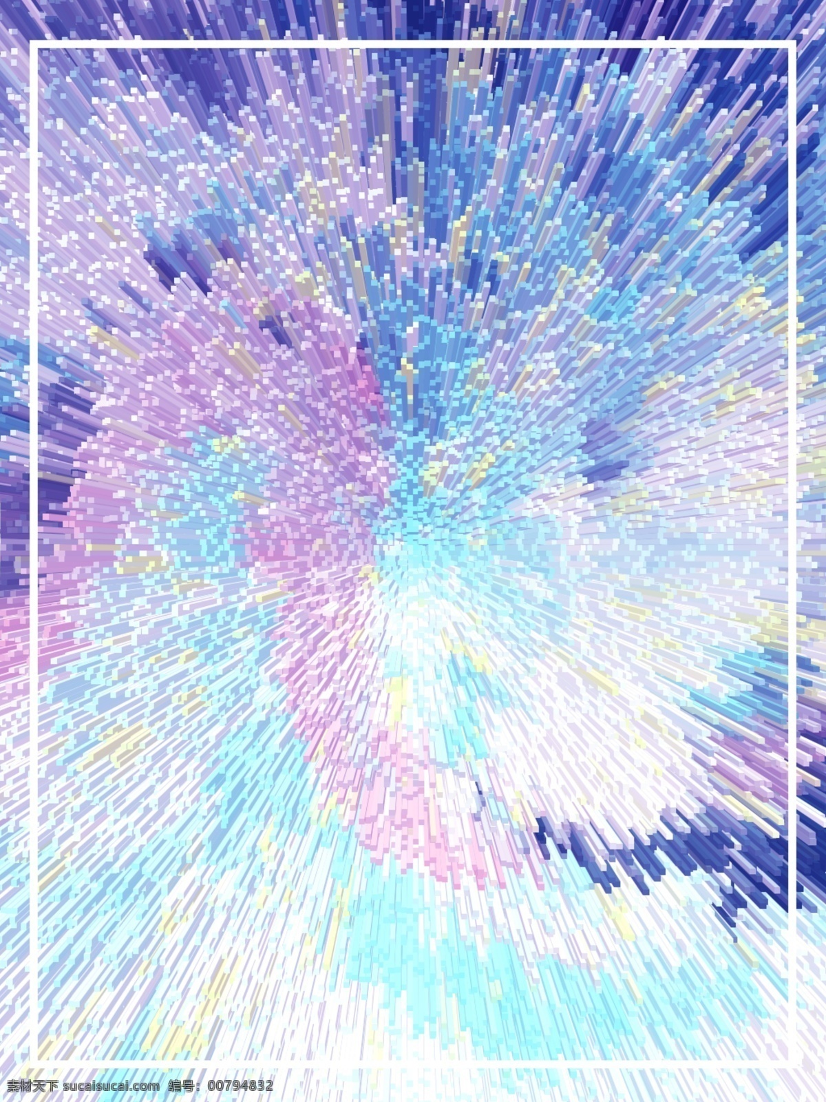 原创 紫色 渐变 3d 放射 促销 背景 时尚 边框 浪漫 唯美 文艺 糖果色