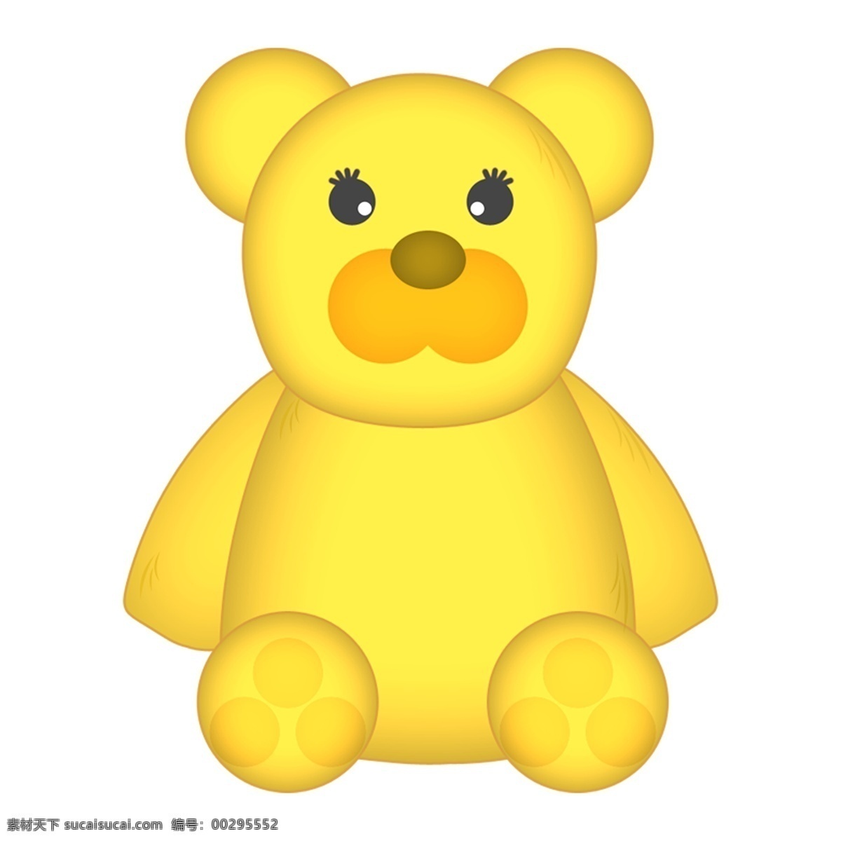 可爱 黄色 小 熊 免 抠 小熊素材 插画元素 卡通元素 透明素材 动物 装饰图案