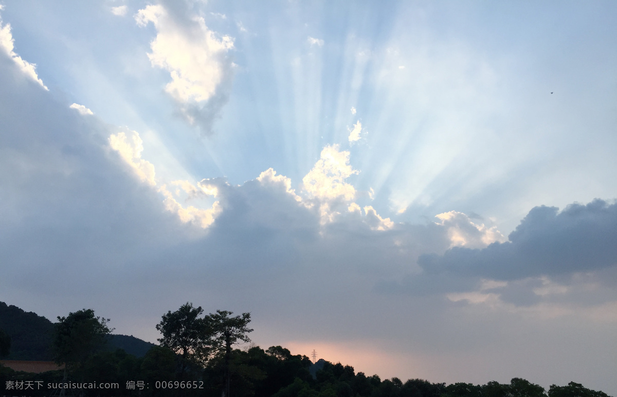 阳光 太阳 白云 风景 光线 天空 晴空 自然景观 自然风景