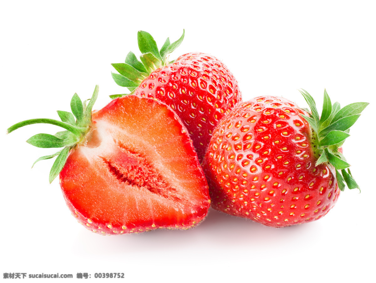 切开 新鲜 草莓 果实 果子 水果 新鲜水果 水果背景 水果图片 餐饮美食