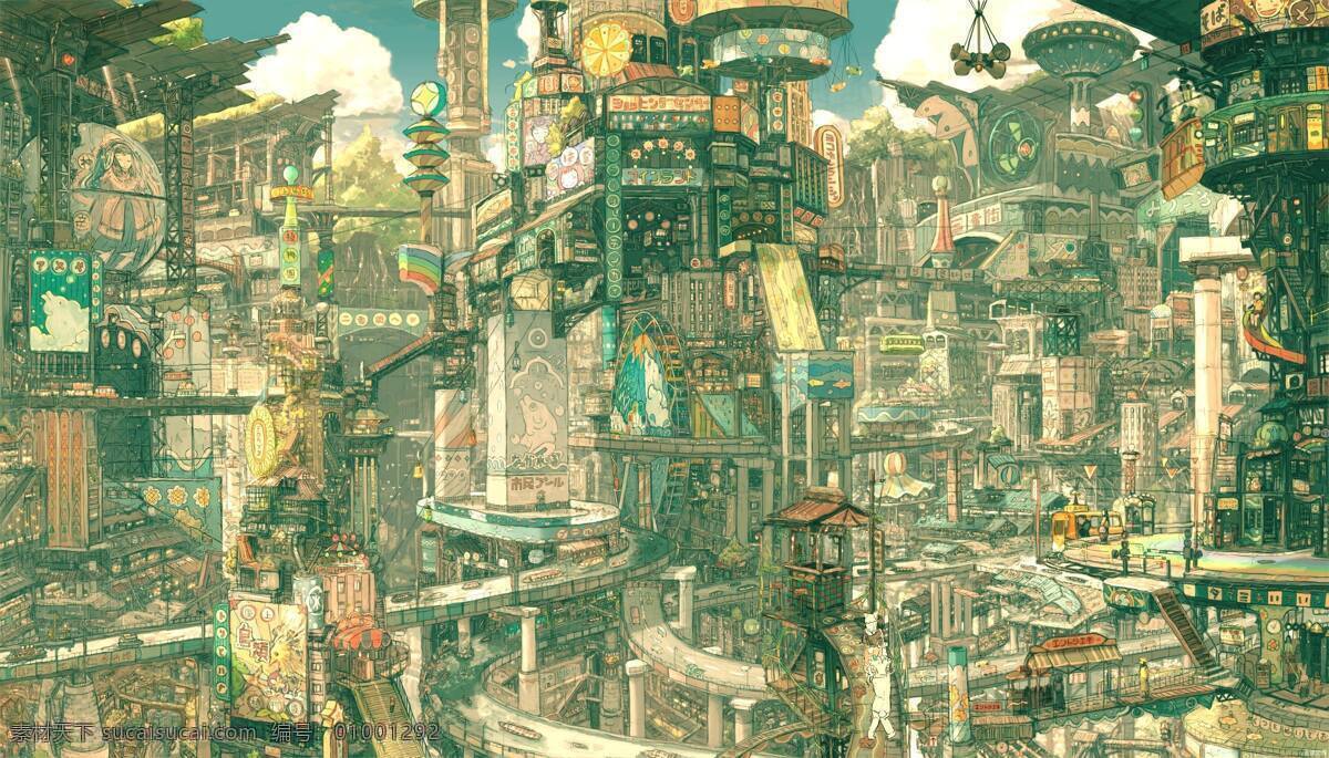 天空之城 动漫 城堡 风景 漫画 动画 动漫动画 风景漫画