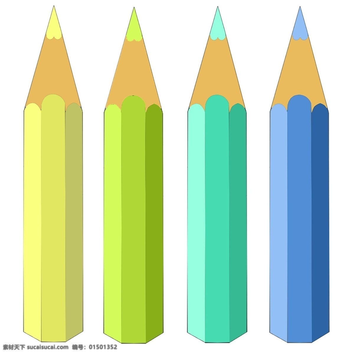 彩色 的卡 通 画笔 插画 铅笔 彩色画笔 卡通画笔插画 彩色铅笔 画笔工具 创意画笔插画 竖立的画笔