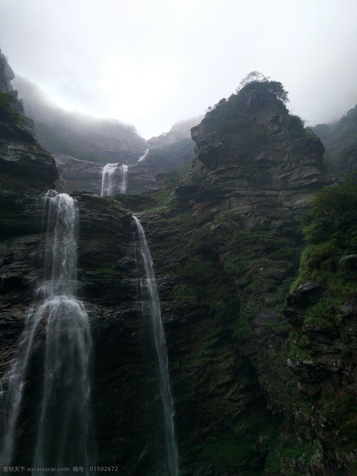 三叠泉 江西 庐山 庐山恋 李白 自然景观 山水风景