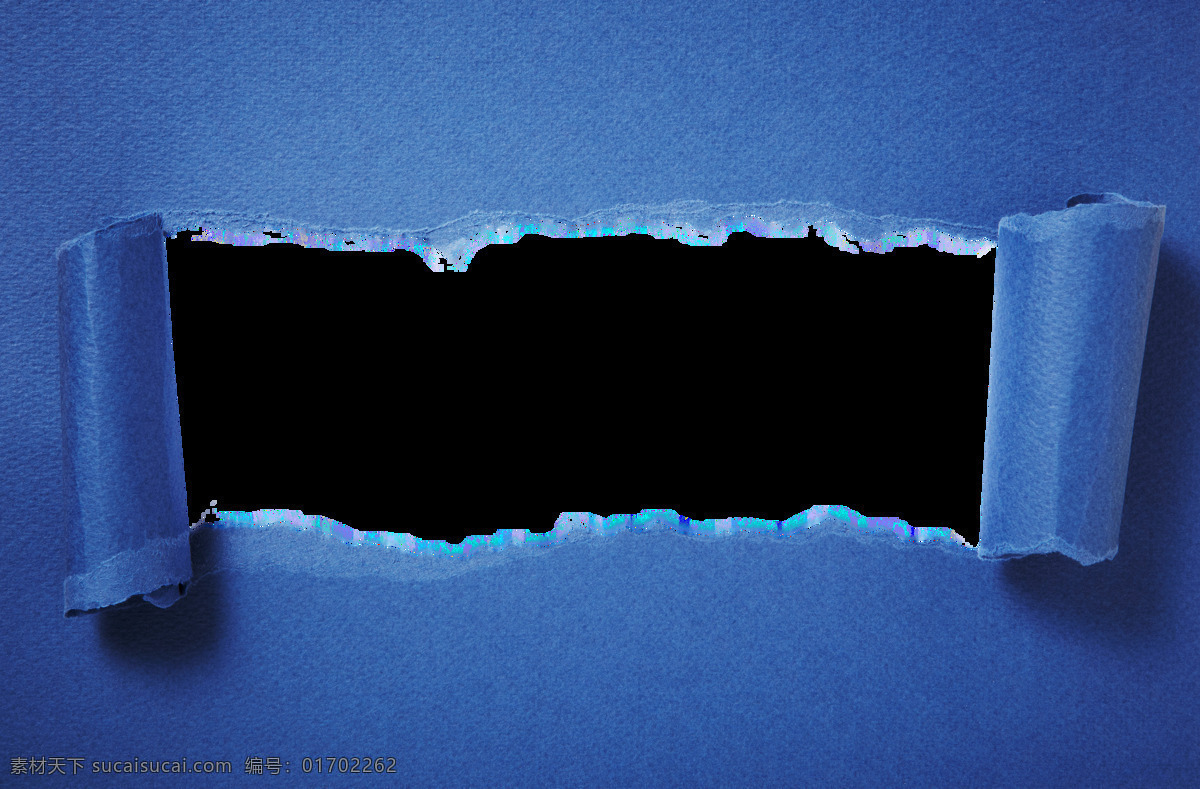 手绘 撕裂 纸张 元素 png元素 简约 蓝色纸张 免抠元素 清新 透明元素