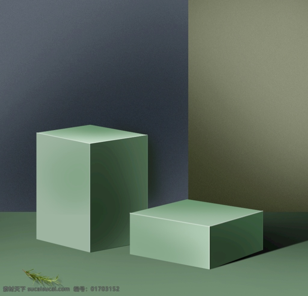 背景素材图片 背景 分层 电商 活动图 绿色 立方体 3d背景
