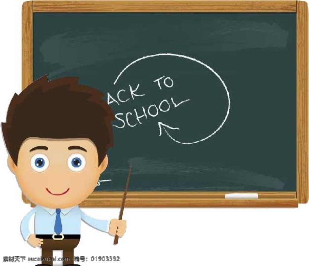 卡通教师上课 卡通动画 上课 黑板 男教师 backto school 动漫动画 动漫人物 fla