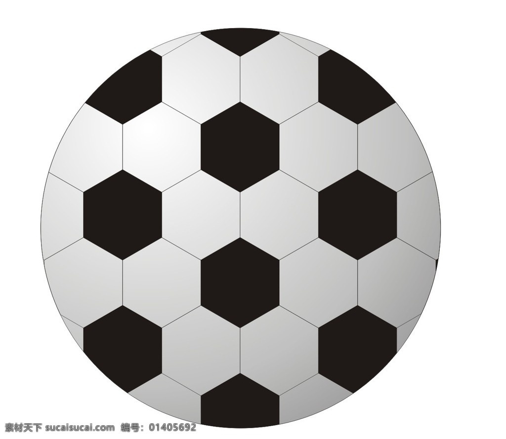 足球 黑白 正六边形 六边形 football 球 球类 运动器材 体育器材 器械 休闲娱乐 生活百科 矢量