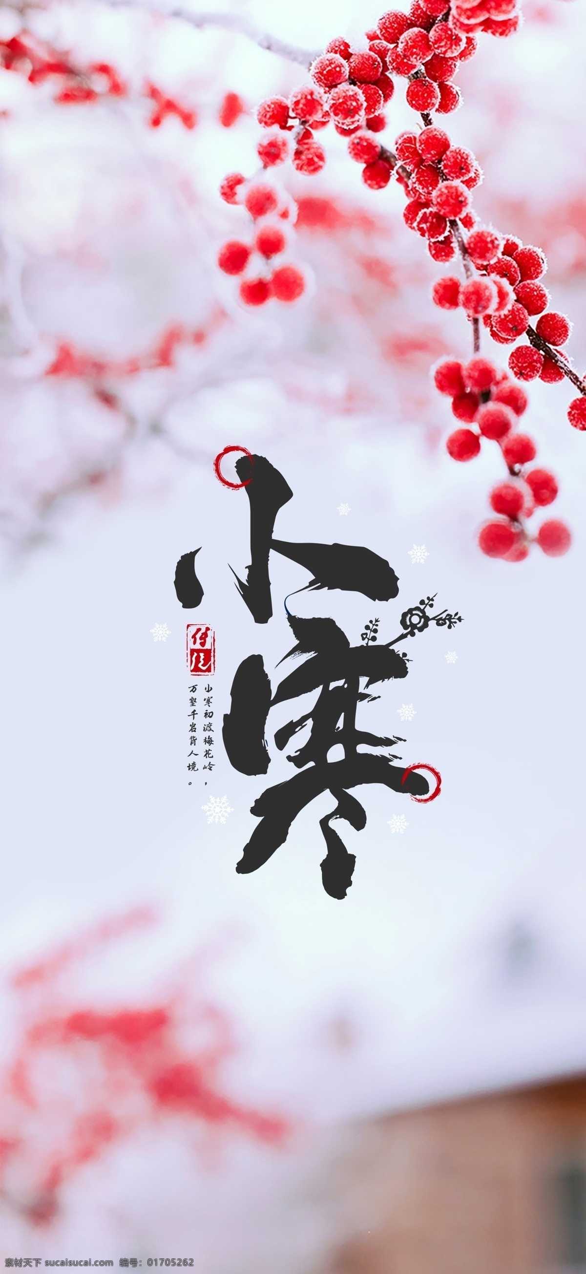小寒图片 小寒 节气 传统 微信 海报 节日节气