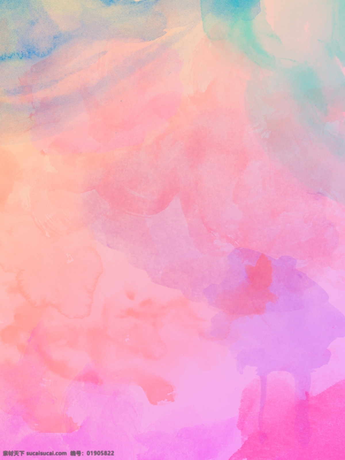 彩色 系 唯美 水彩 质感 背景 彩色系 水彩质感
