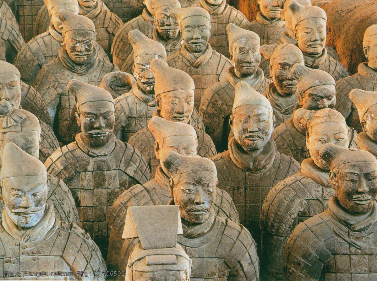 秦始皇 兵马俑 秦始皇兵马俑 雕塑像 文化艺术