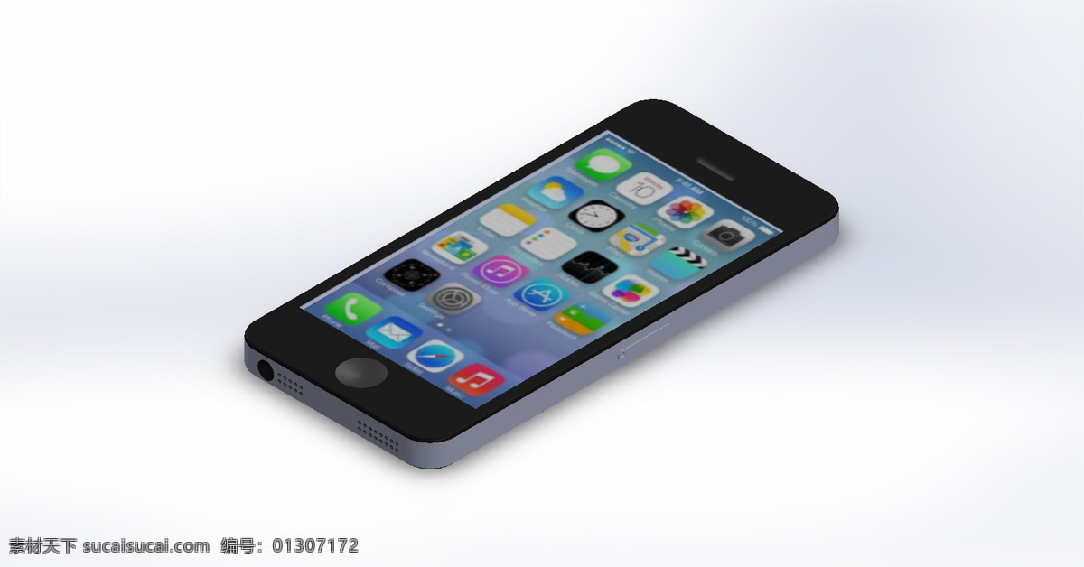 5s iphone 机械设计 三维打印 只是为了好玩 3d模型素材 3d打印模型