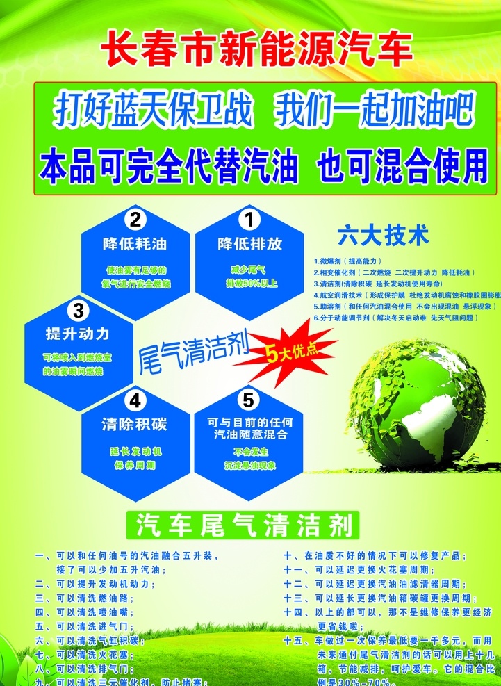 新能源 宣传单 汽车 psd分层 汽油 可代替 分层
