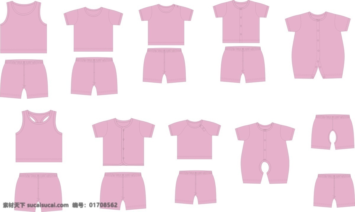 服装 服装模板下载 服装设计 服装设计素材 生活百科 生活用品 童装设计 小童装 爬爬服 版型图案 其他服装素材
