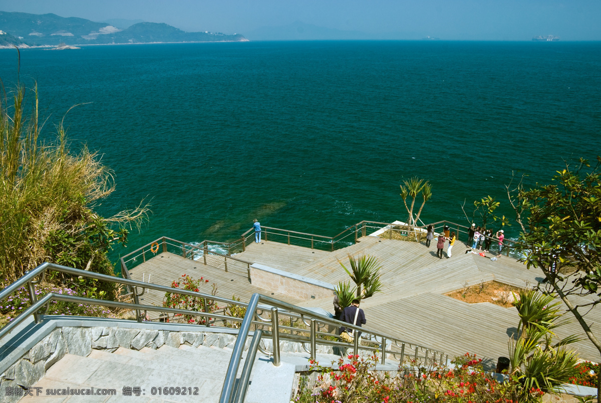 深圳 东部 大 梅沙 海滨 栈道 东部海域 大梅沙 山海资源 海滨栈道 人行道 海钓 钓鱼 大海 蔚蓝 平台 旅游 深圳风采 国内旅游 旅游摄影