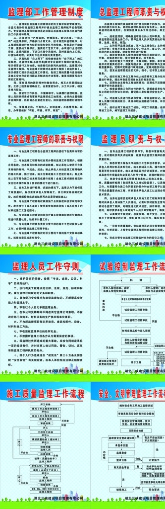 监理部 工作制度 职责 监理工作制度 总监理职责 监理员职责 施工 质量 监理 工作流程 安全 文明 矢量
