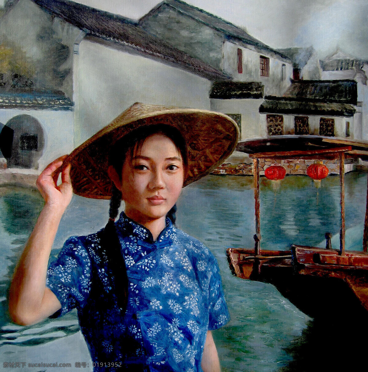 中国 美女 油画 名画 艺术 绘画 文化艺术 艺术画 艺术品 世界名画 书画文字