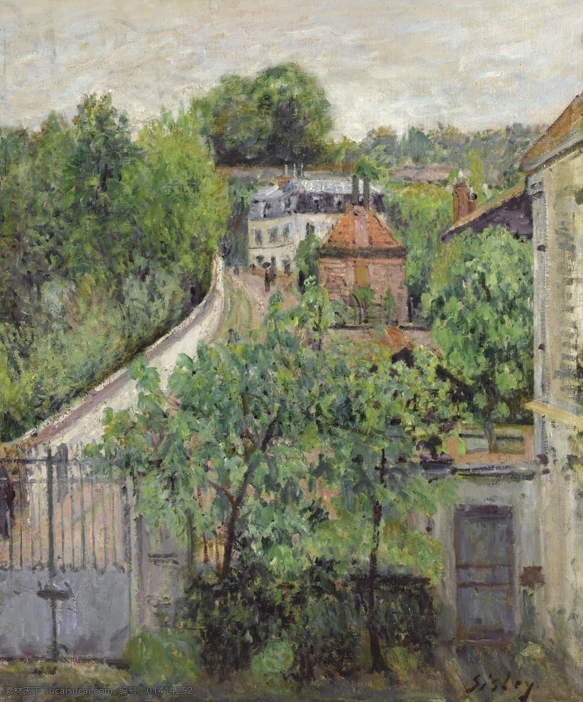 sisley 印象派 自然风景 天空 油画 装饰画 法国 画家 阿尔弗 莱德 西 斯莱 alfred serves of view