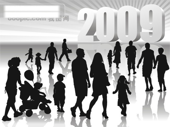 2009 加 人影 矢量 cdr9 矢量图 其他矢量图