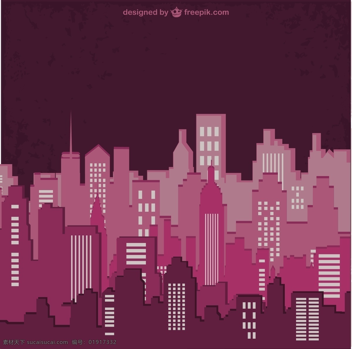彩色 建筑物 轮廓 矢量 背景 城市 建筑 几何 模板 颜色 粉红色 景观 平面 平面设计 轮廓线 几何背景 粉红色背景