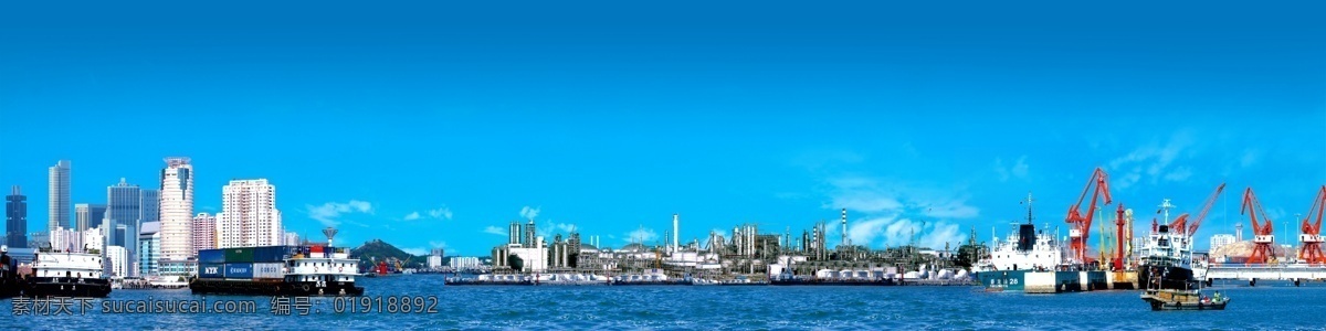 石化 新城 绿色 港湾 风景 海 港 湾 高清 全画幅 超清 美景 石油 蓝天 海水 建筑景观 自然景观
