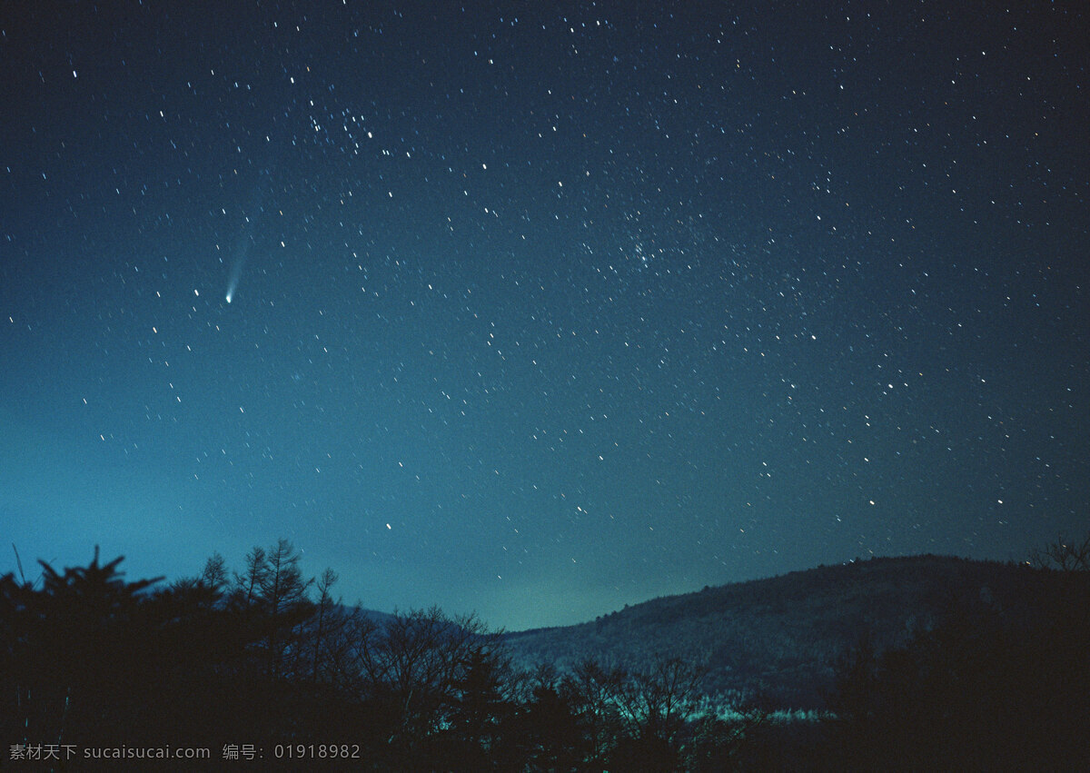 布满 星星 天空